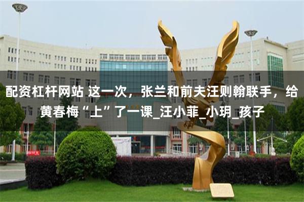 配资杠杆网站 这一次，张兰和前夫汪则翰联手，给黄春梅“上”了一课_汪小菲_小玥_孩子