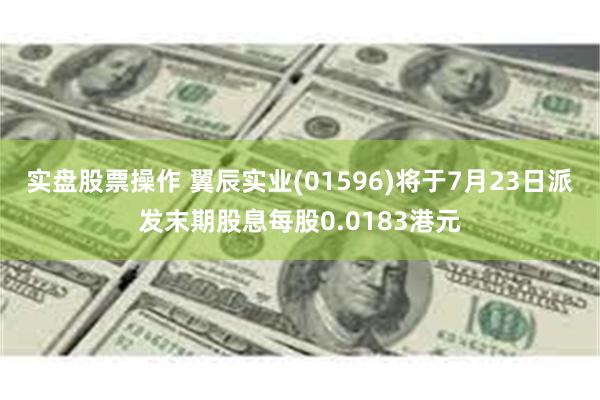实盘股票操作 翼辰实业(01596)将于7月23日派发末期股息每股0.0183港元
