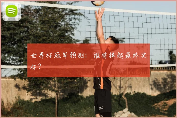 世界杯冠军预测：谁将捧起最终奖杯？